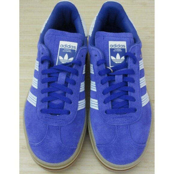 Adidas Women's Gazelle Bold Crochet Pack Collegiate Purple Shoes Sizes NIB - Picture 3 of 5